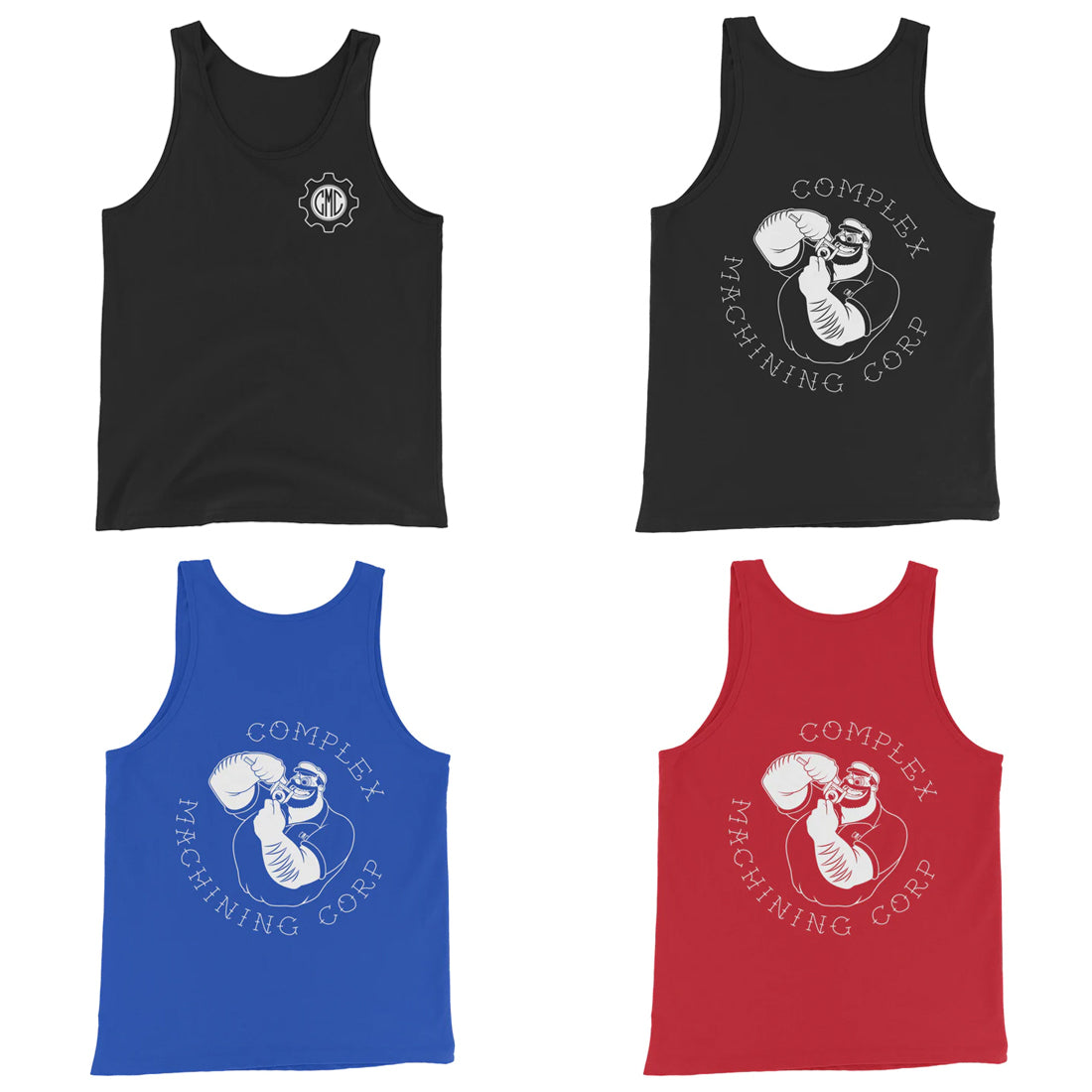Complex Machining Corp Traditional Tattoo Logo Unisex Tank Top