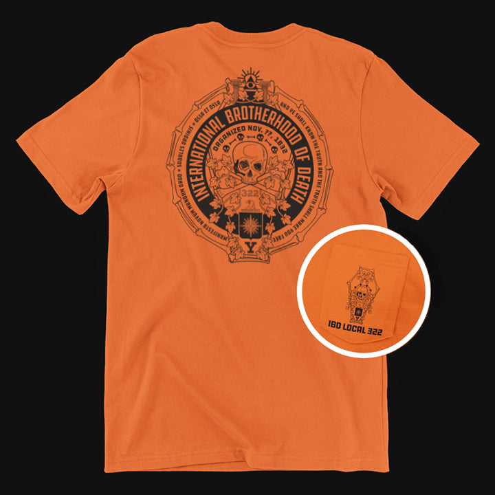 Skull and Bones Union Hi Vis Unisex Pocket T-Shirt