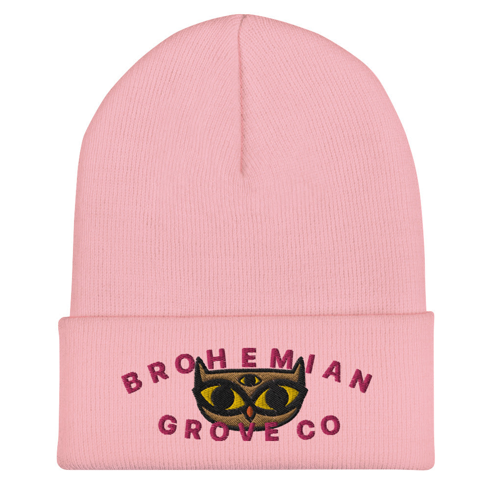 BGC Cute Owl Cuffed Beanie