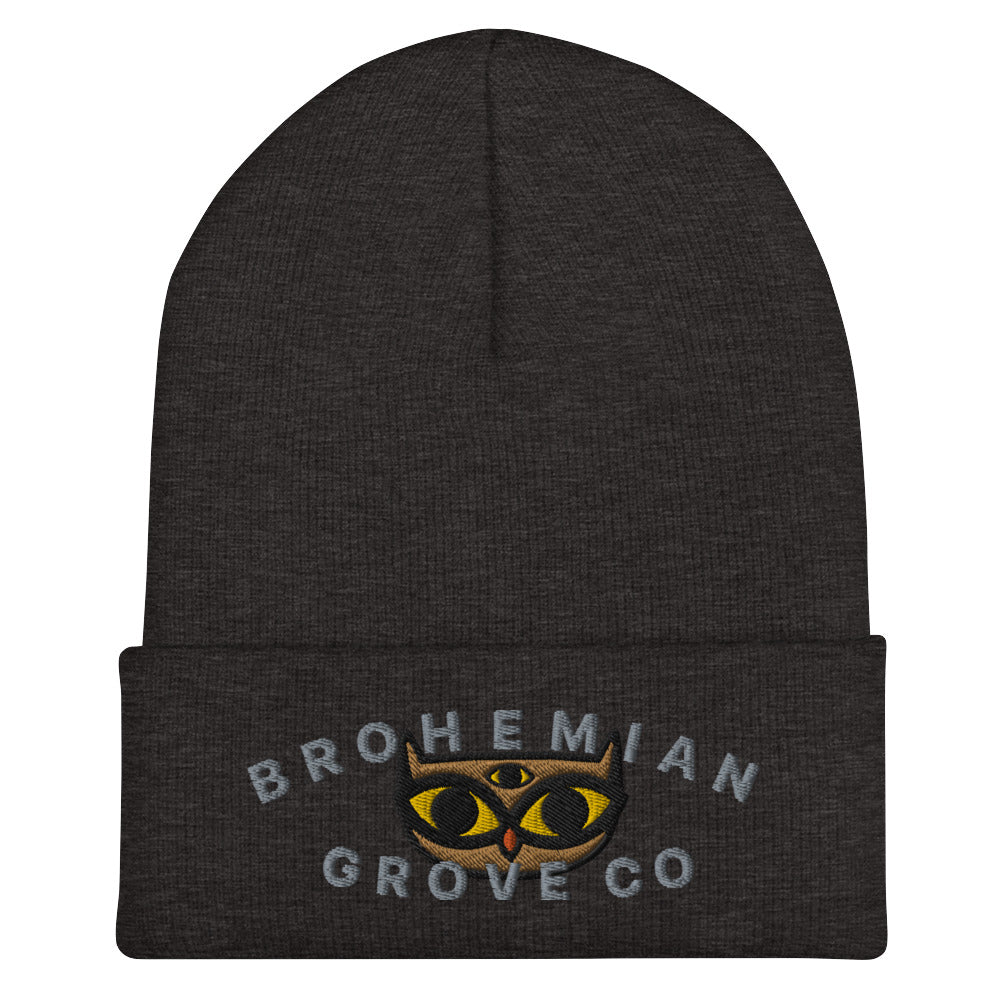 BGC Cute Owl Cuffed Beanie