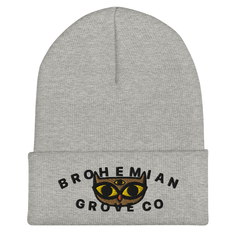 BGC Cute Owl Cuffed Beanie