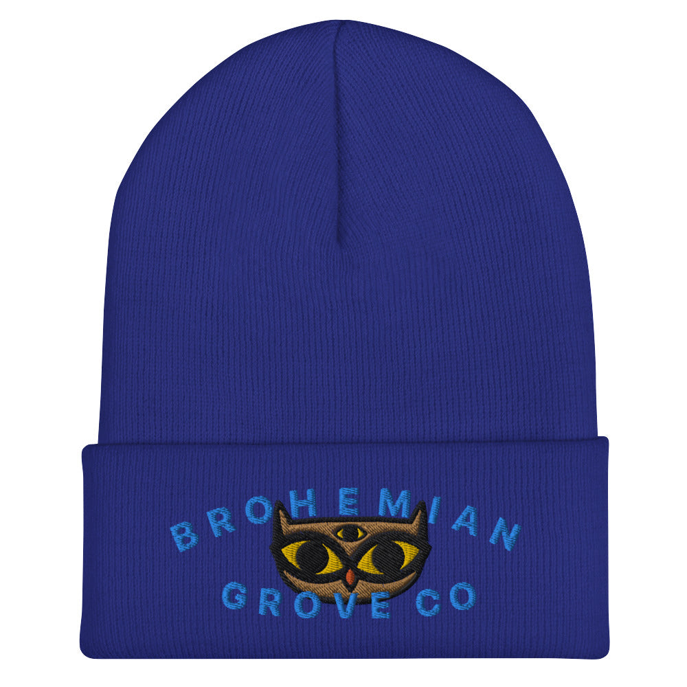 BGC Cute Owl Cuffed Beanie