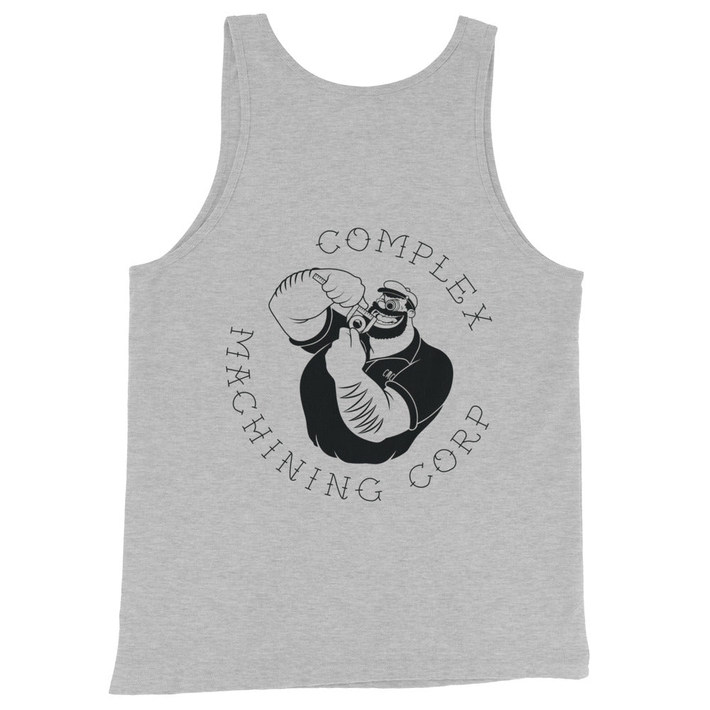 Complex Machining Corp Traditional Tattoo Logo Unisex Tank Top