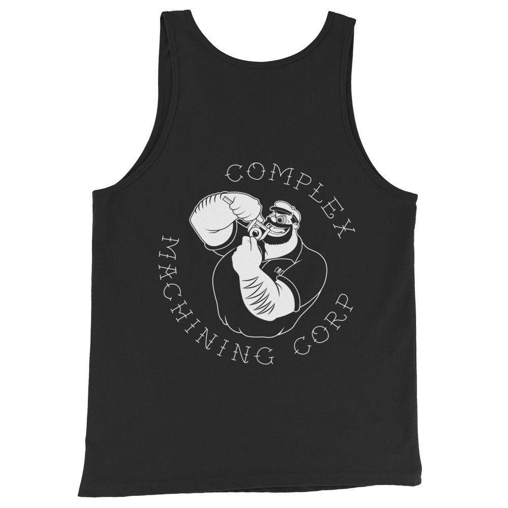 Complex Machining Corp Traditional Tattoo Logo Unisex Tank Top