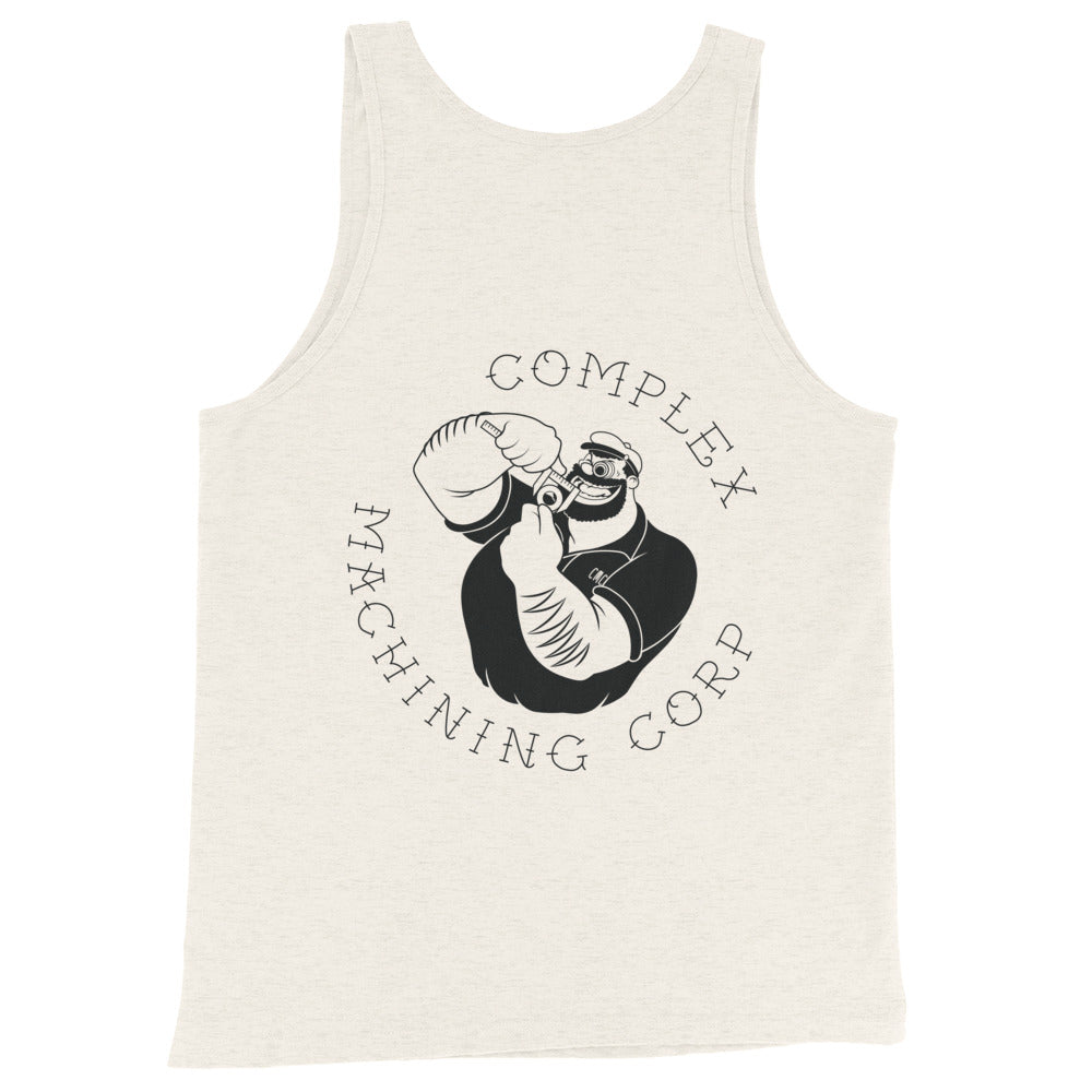 Complex Machining Corp Traditional Tattoo Logo Unisex Tank Top
