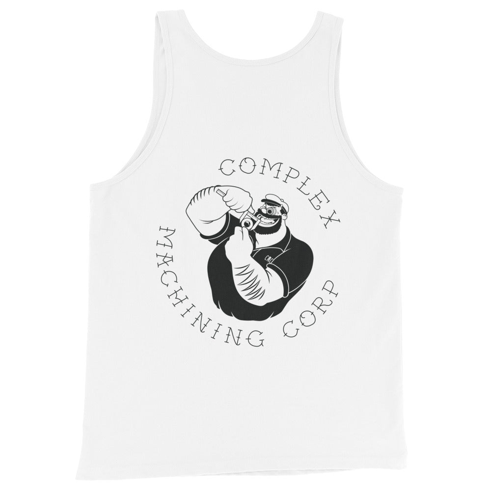 Complex Machining Corp Traditional Tattoo Logo Unisex Tank Top