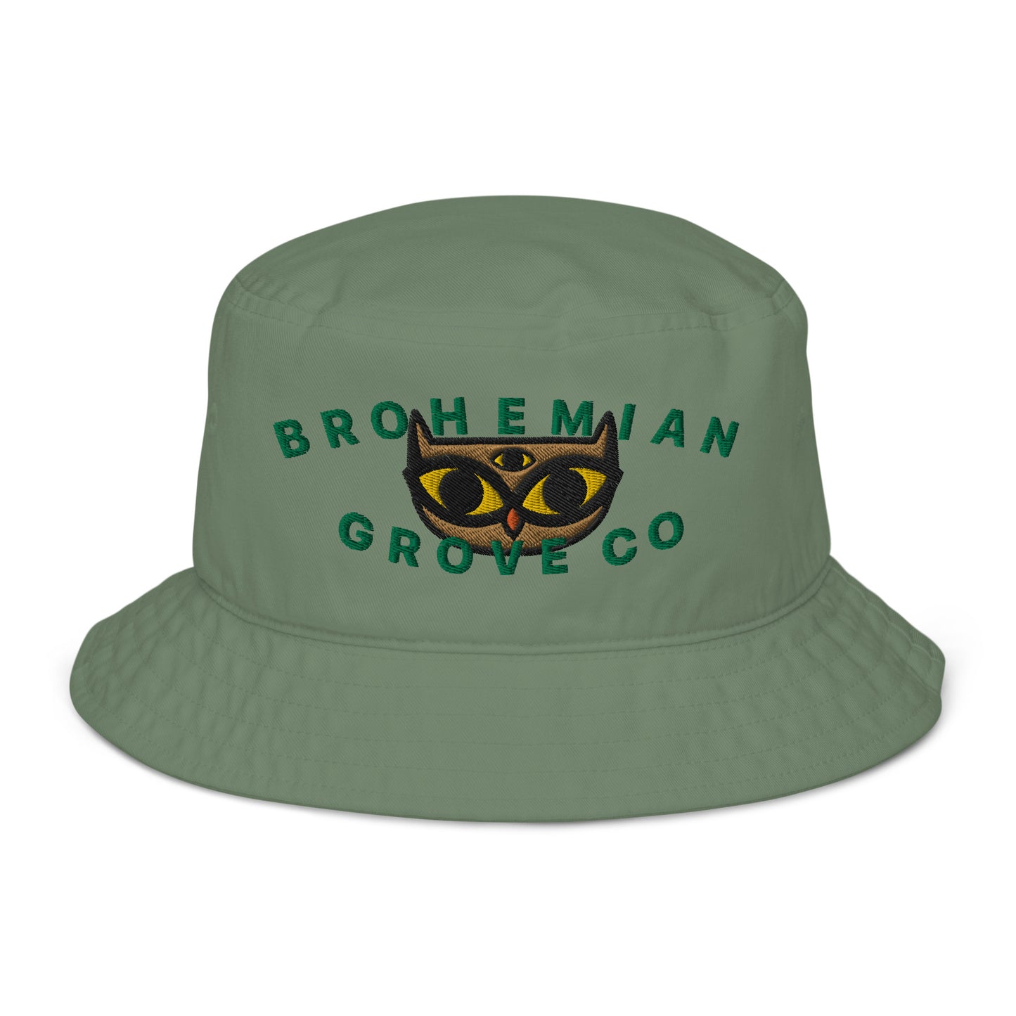 BGC Cute Owl Organic Bucket Hat