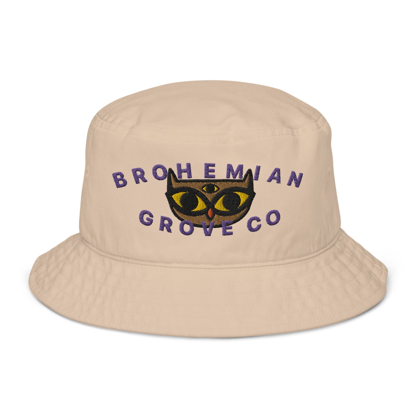 BGC Cute Owl Organic Bucket Hat