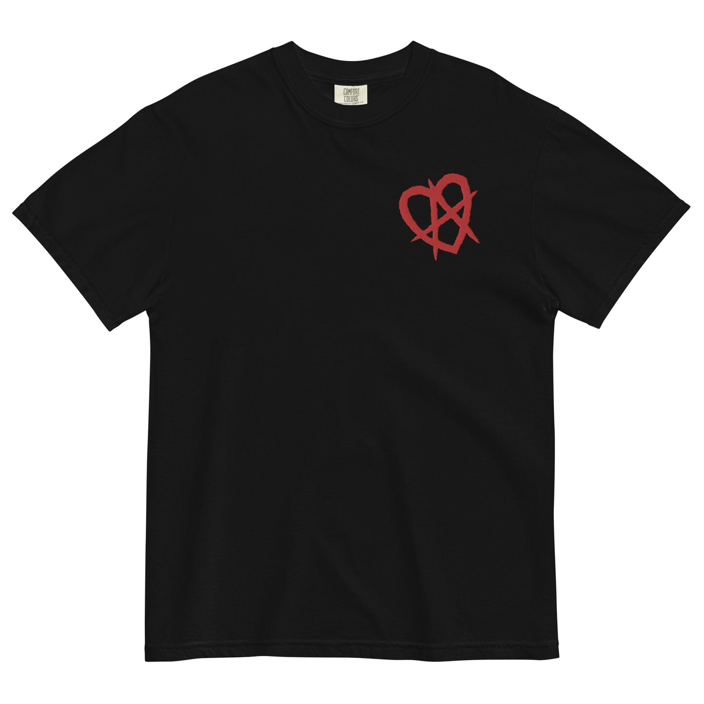 The Montauk Affect Anarchy Heart Embroidered Unisex T-Shirt