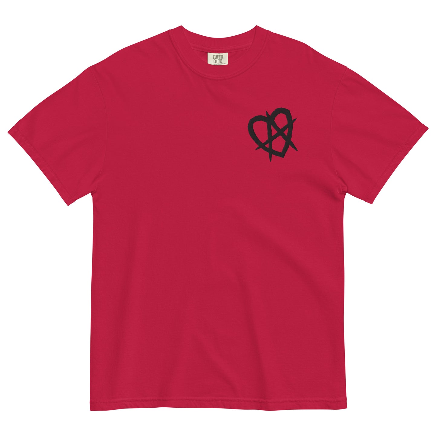 The Montauk Affect Anarchy Heart Embroidered Unisex T-Shirt