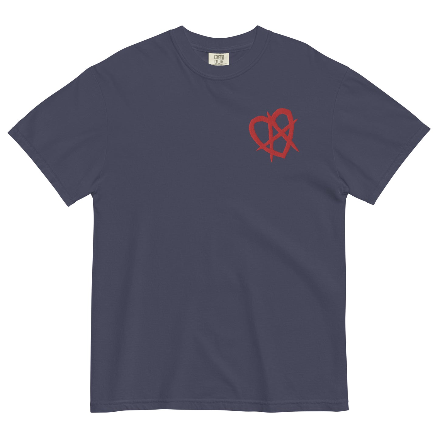 The Montauk Affect Anarchy Heart Embroidered Unisex T-Shirt