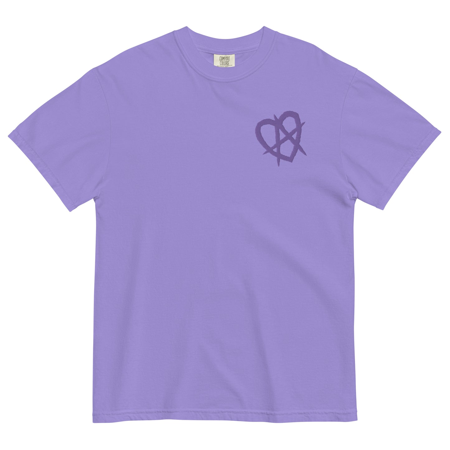 The Montauk Affect Anarchy Heart Embroidered Unisex T-Shirt