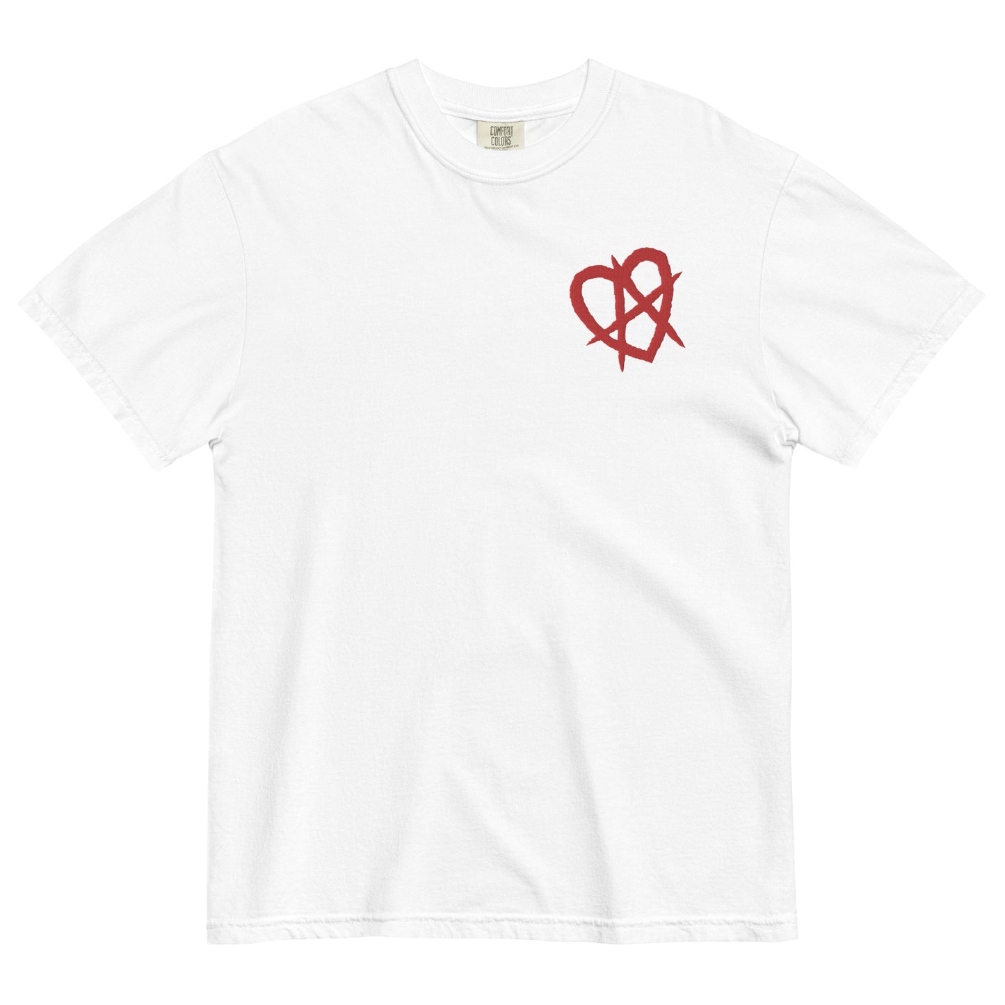The Montauk Affect Anarchy Heart Embroidered Unisex T-Shirt