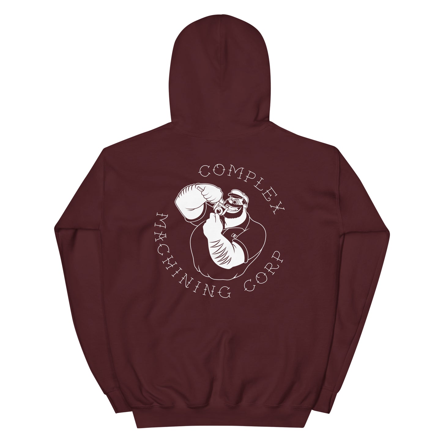 Complex Machining Corp Traditional Tattoo Logo Unisex Hoodie
