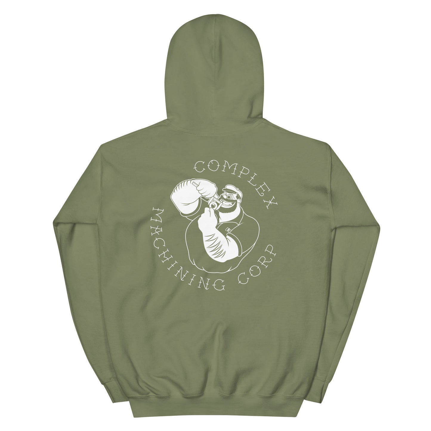 Complex Machining Corp Traditional Tattoo Logo Unisex Hoodie