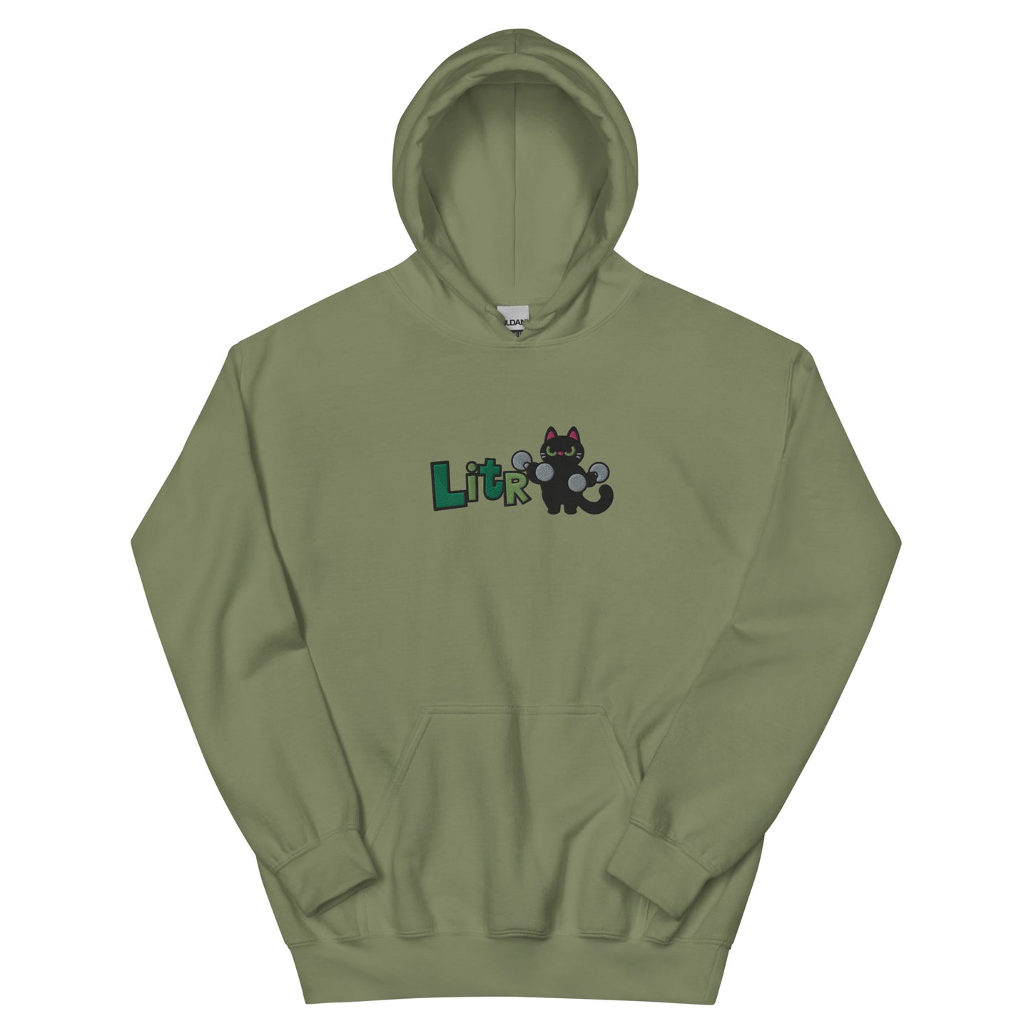 Lifting in the Ruins Catto Embroidered Unisex Hoodie