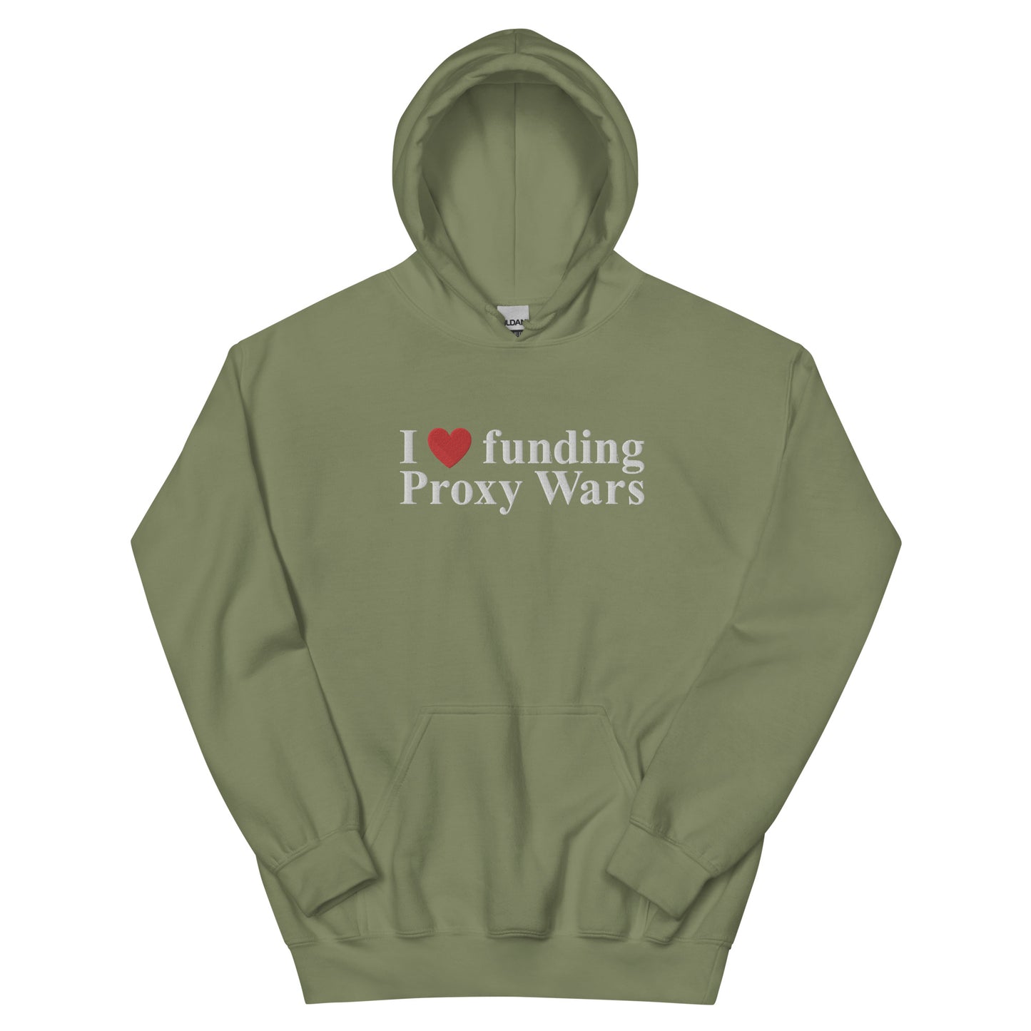 I love funding Proxy Wars Embroidered Unisex Hoodie