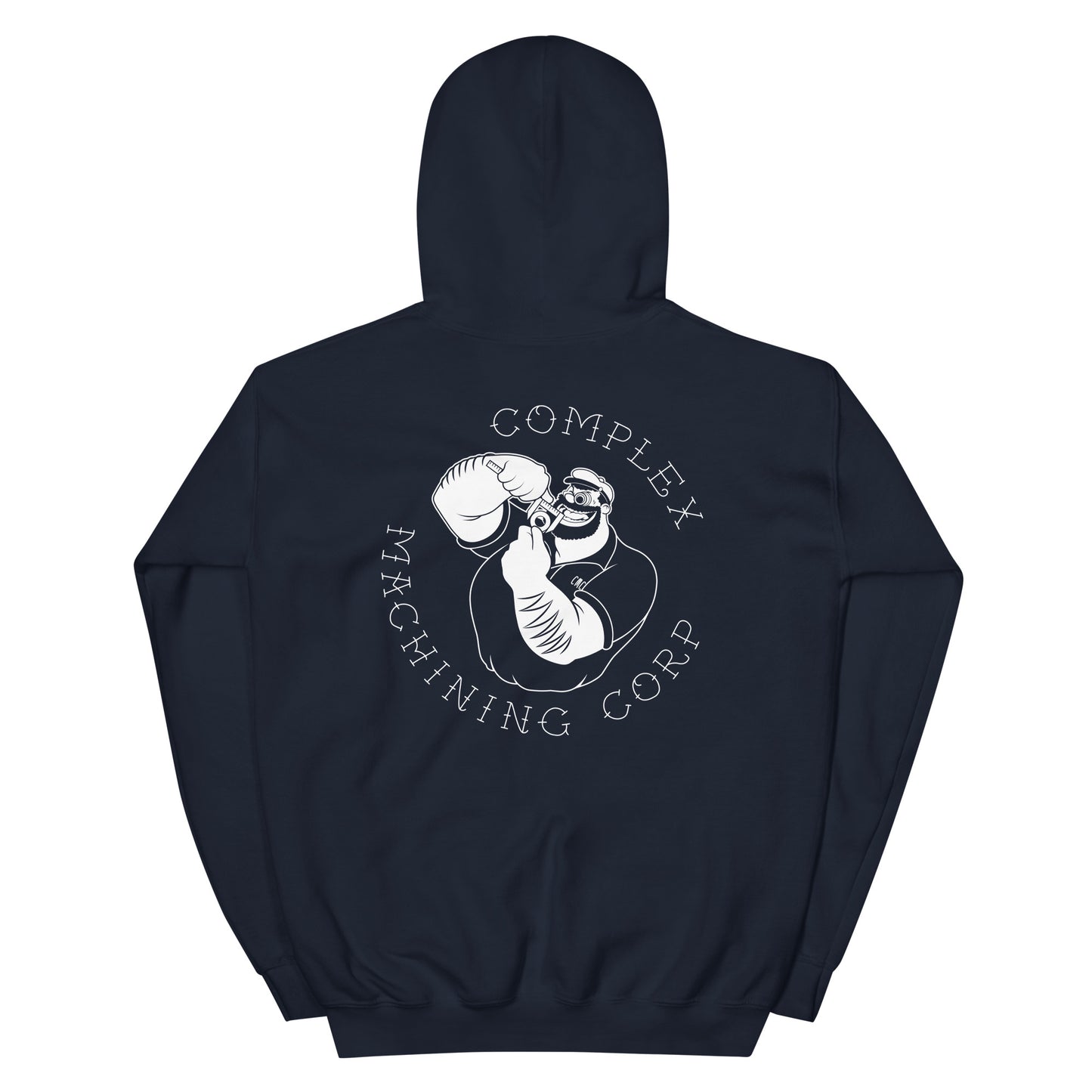 Complex Machining Corp Traditional Tattoo Logo Unisex Hoodie