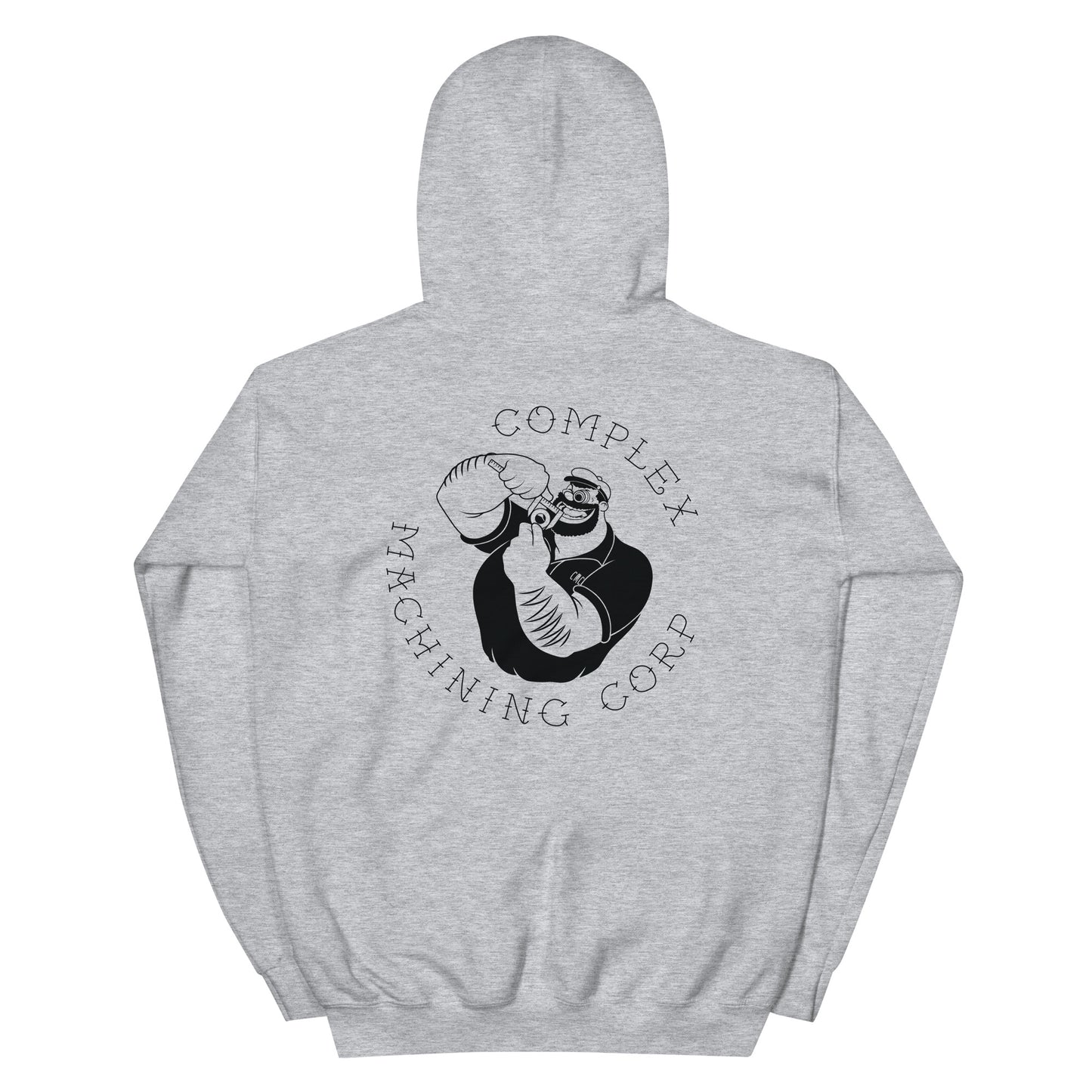 Complex Machining Corp Traditional Tattoo Logo Unisex Hoodie