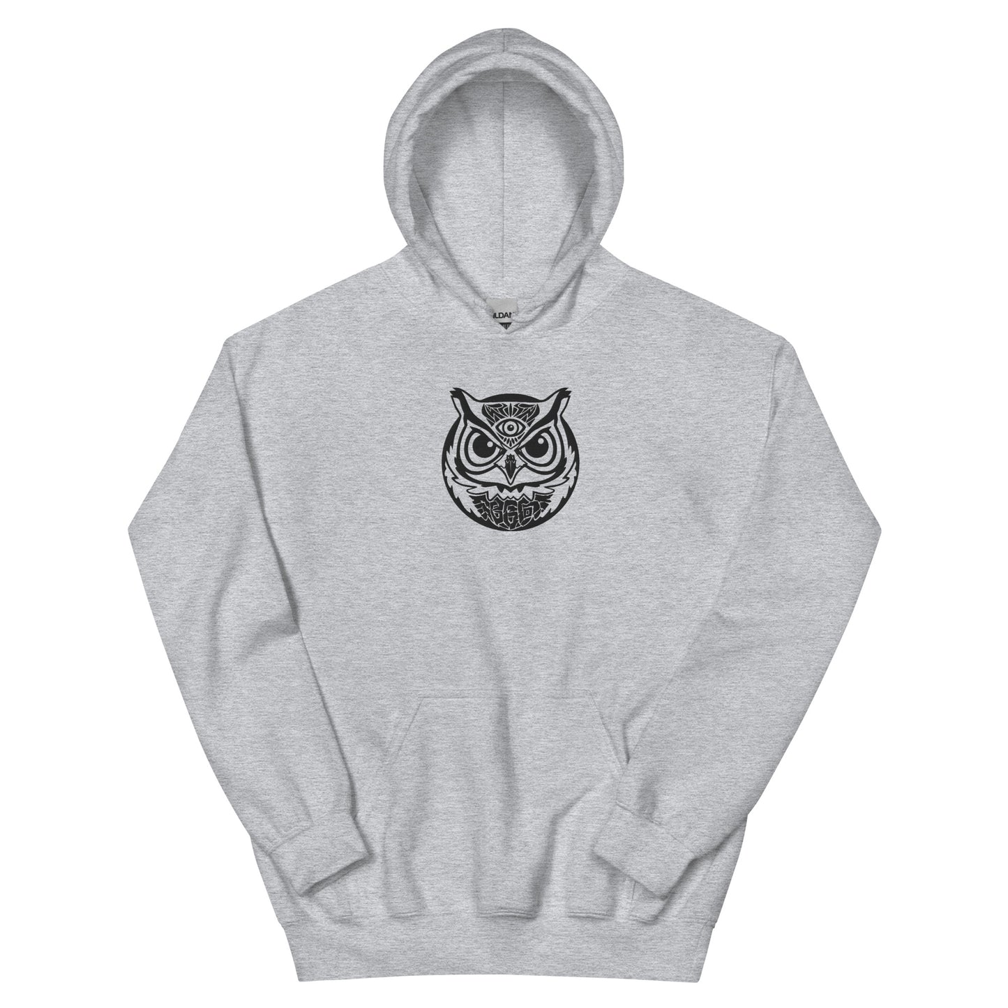 BGC Cool Owl Embroidered Unisex Hoodie