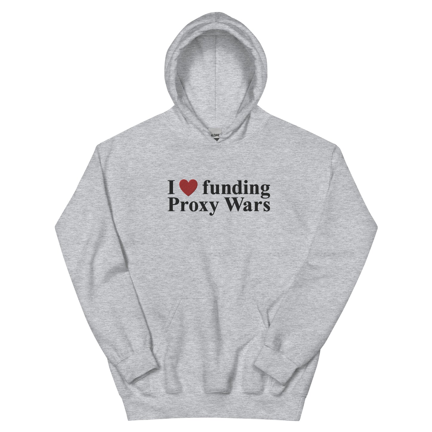 I love funding Proxy Wars Embroidered Unisex Hoodie