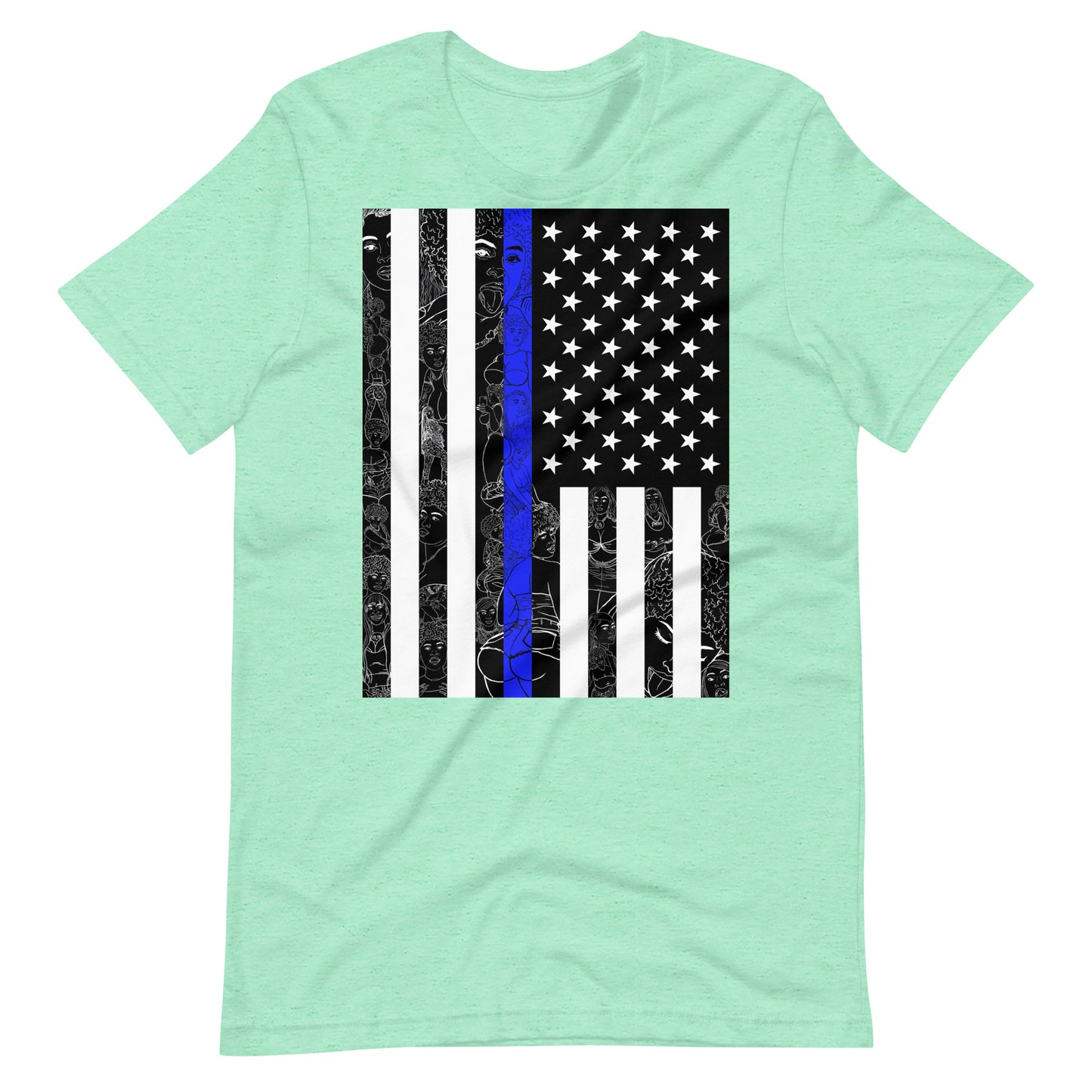 Thicc Blue Line Unisex T-Shirt