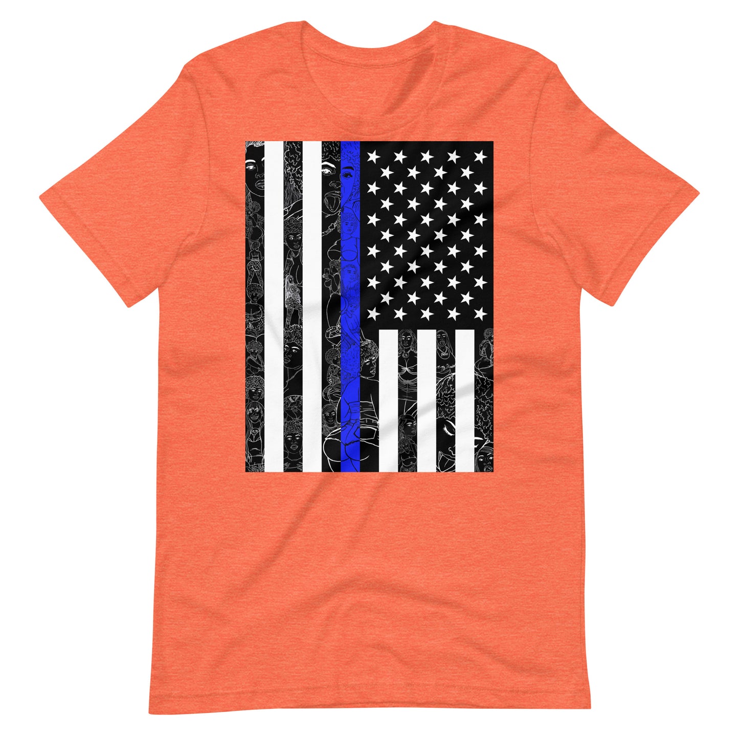Thicc Blue Line Unisex T-Shirt