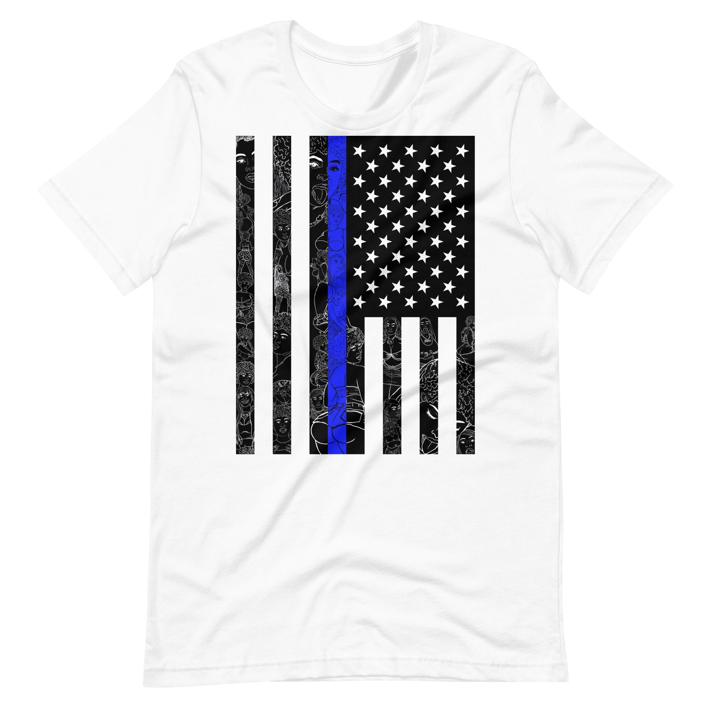 Thicc Blue Line Unisex T-Shirt