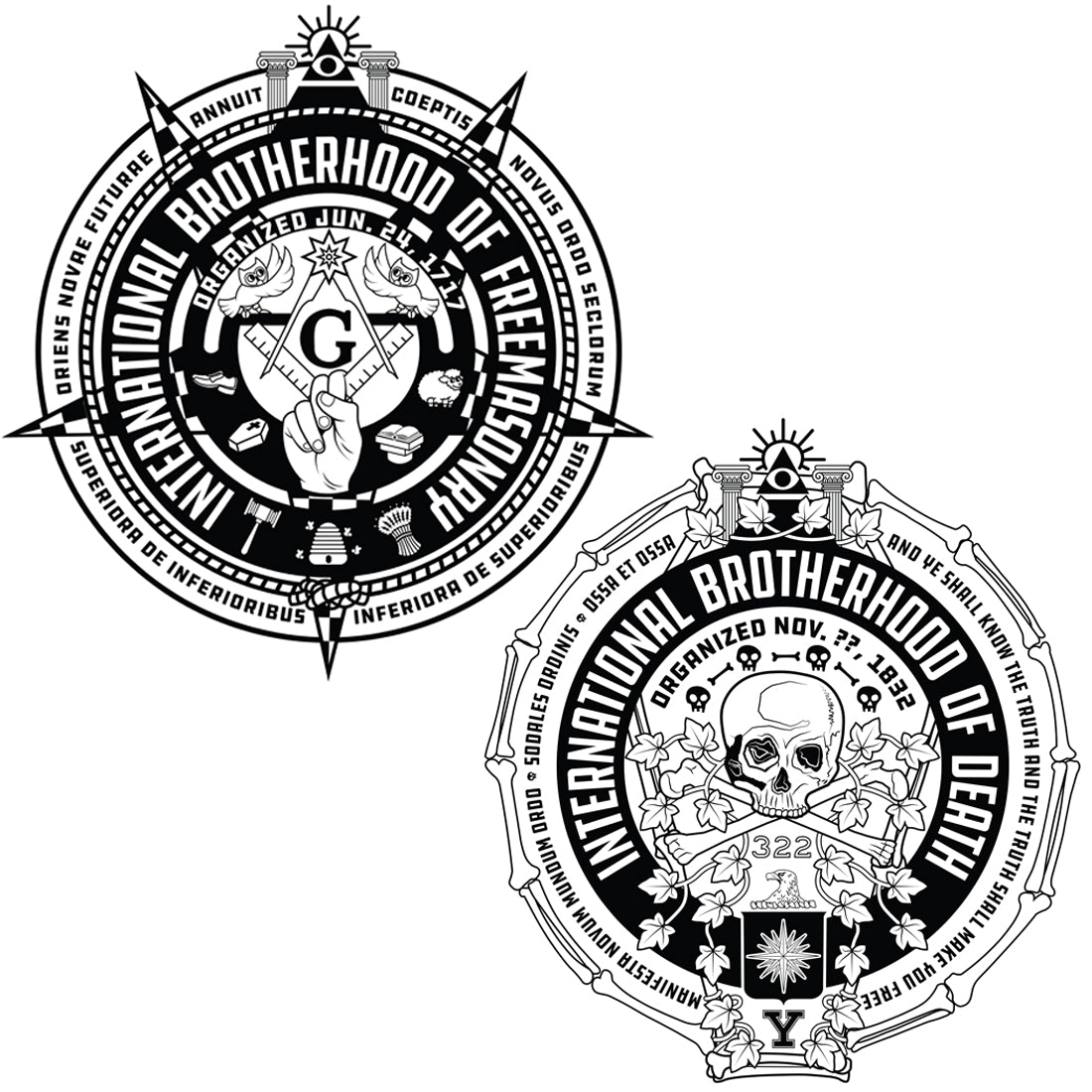 Secret Society Union Stickers