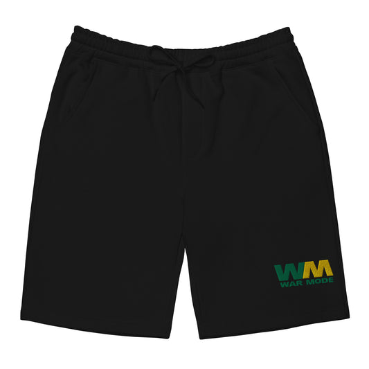 War Management Embroidered Men's Fleece Shorts