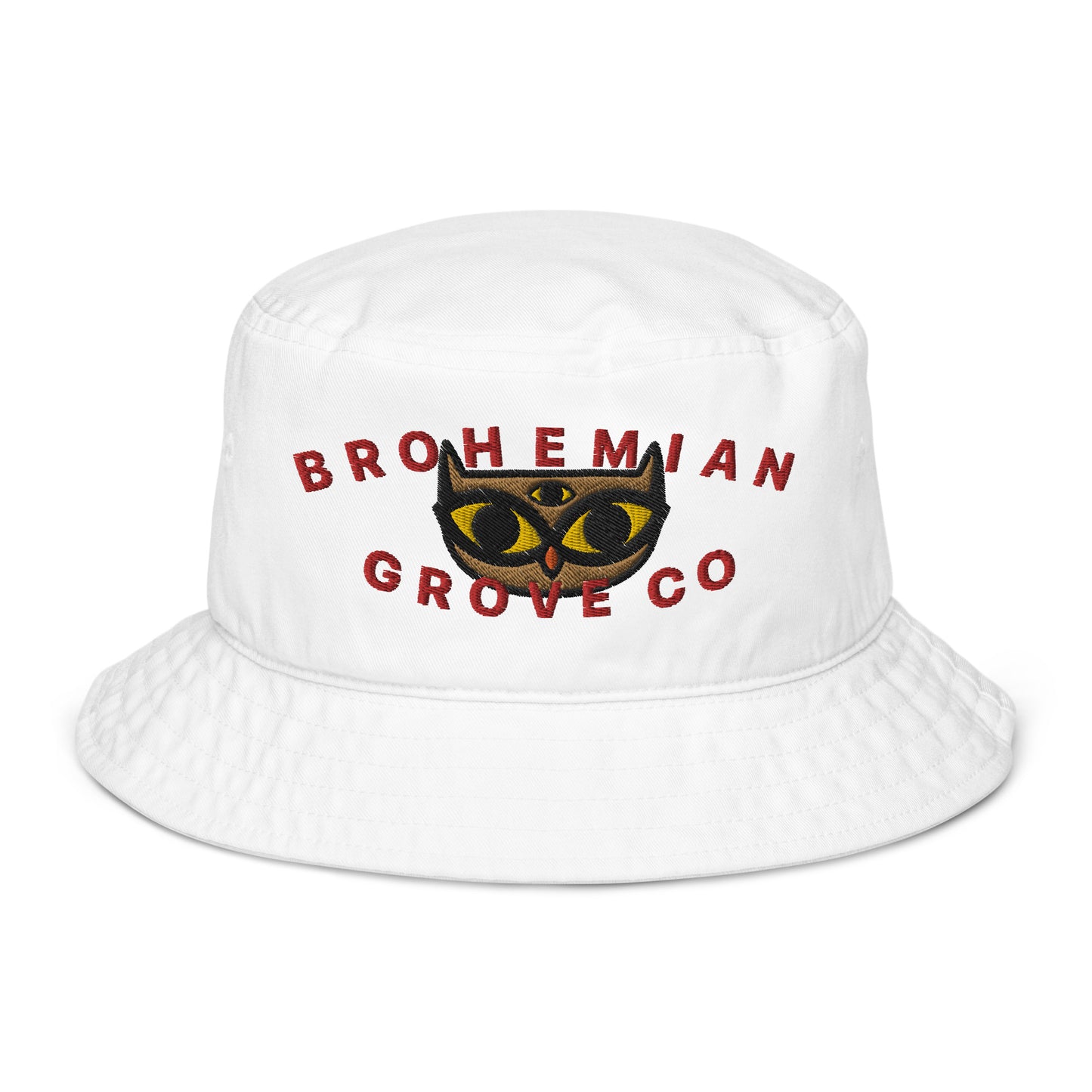 BGC Cute Owl Organic Bucket Hat
