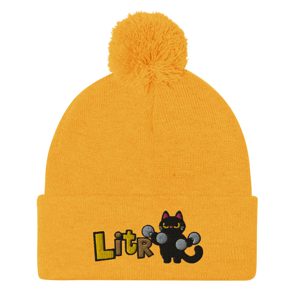 Lifting in the Ruins Catto Pom-Pom Beanie