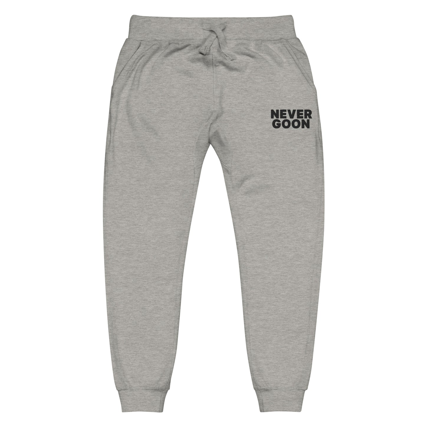 Never Goon Embroidered Unisex Fleece Sweatpants