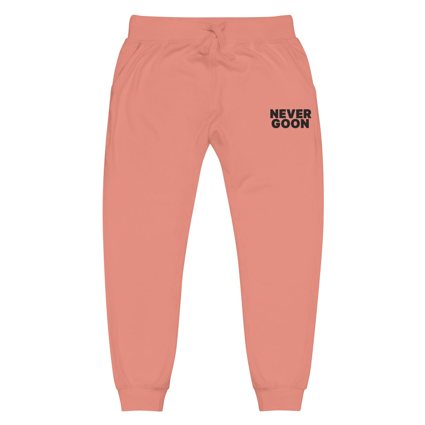 Never Goon Embroidered Unisex Fleece Sweatpants