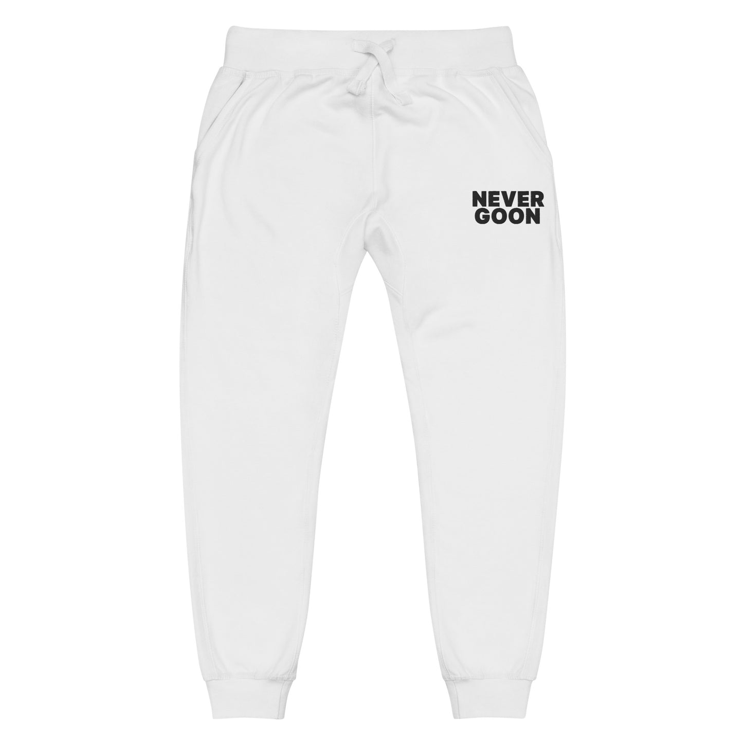 Never Goon Embroidered Unisex Fleece Sweatpants