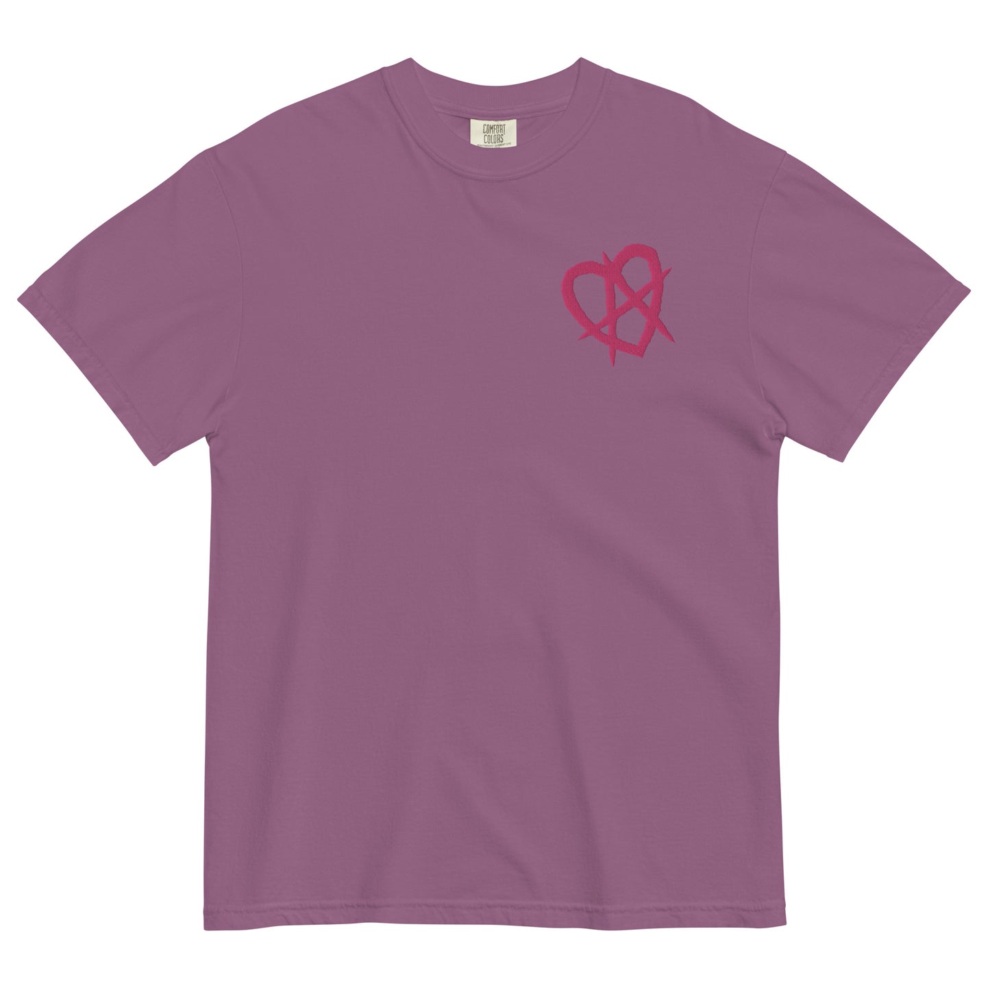 The Montauk Affect Anarchy Heart Embroidered Unisex T-Shirt