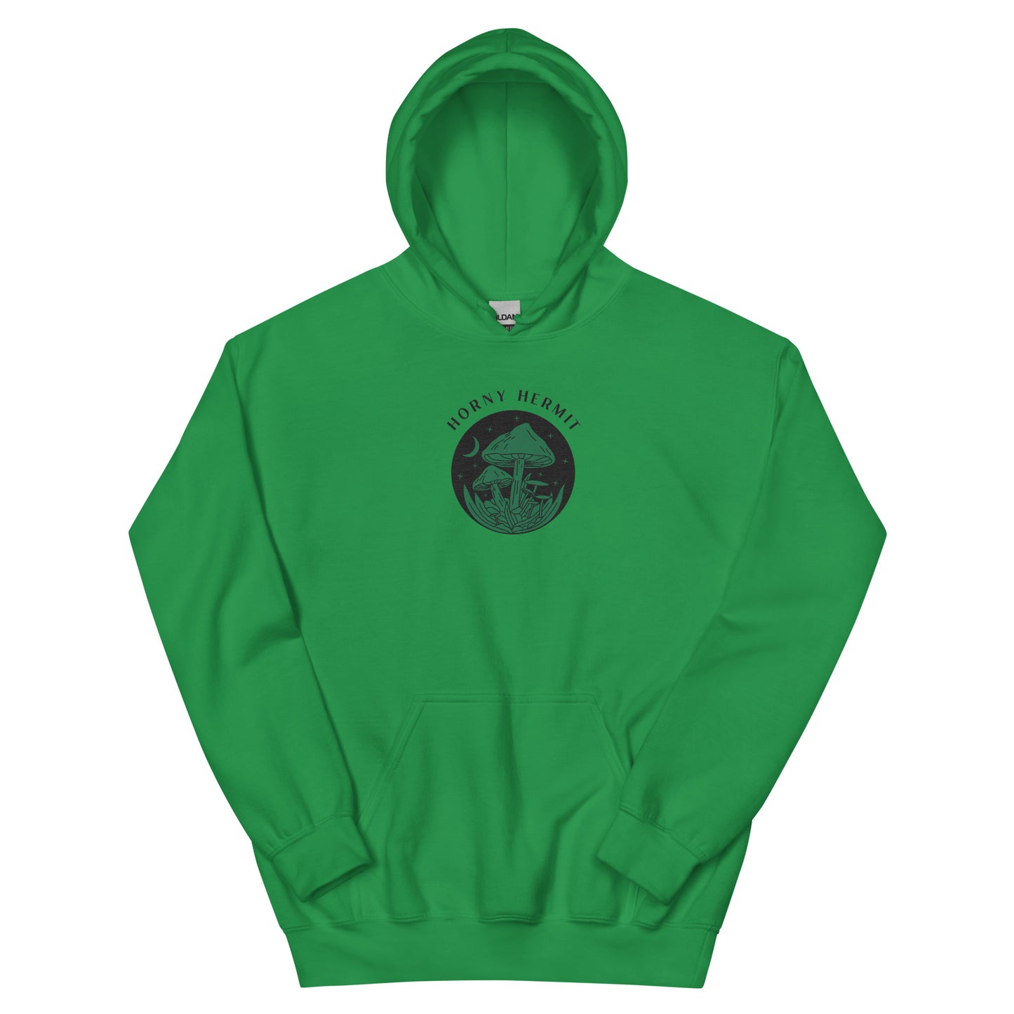 Horny Hermit Mushrooms Embroidered Unisex Hoodie