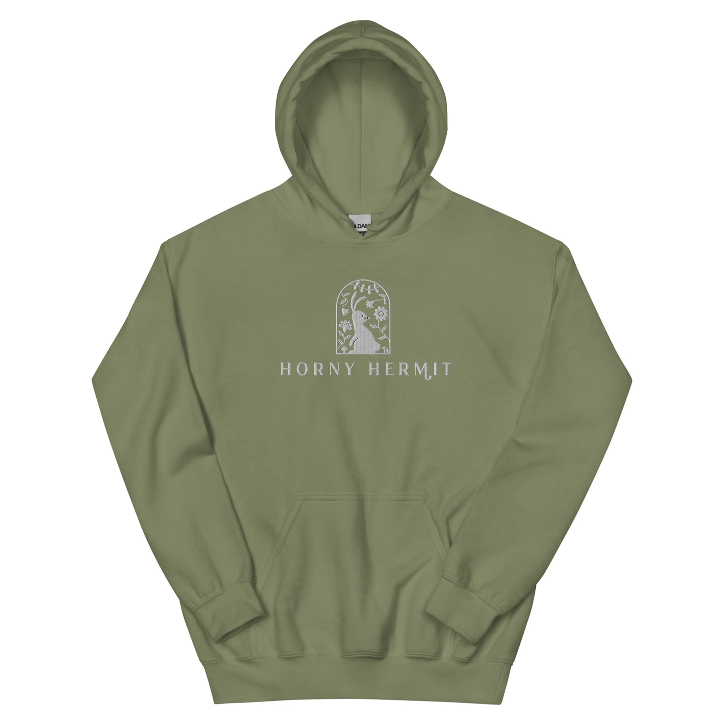 Horny Hermit Embroidered Unisex Hoodie