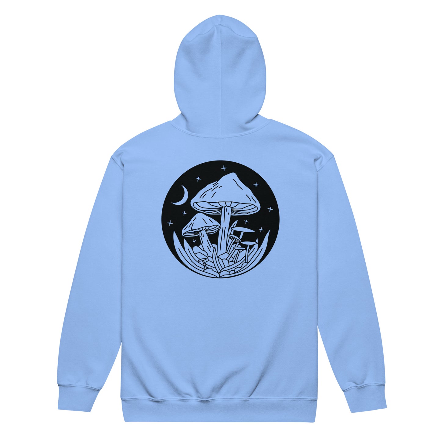 Horny Hermit Mushrooms Unisex Zip Up Hoodie