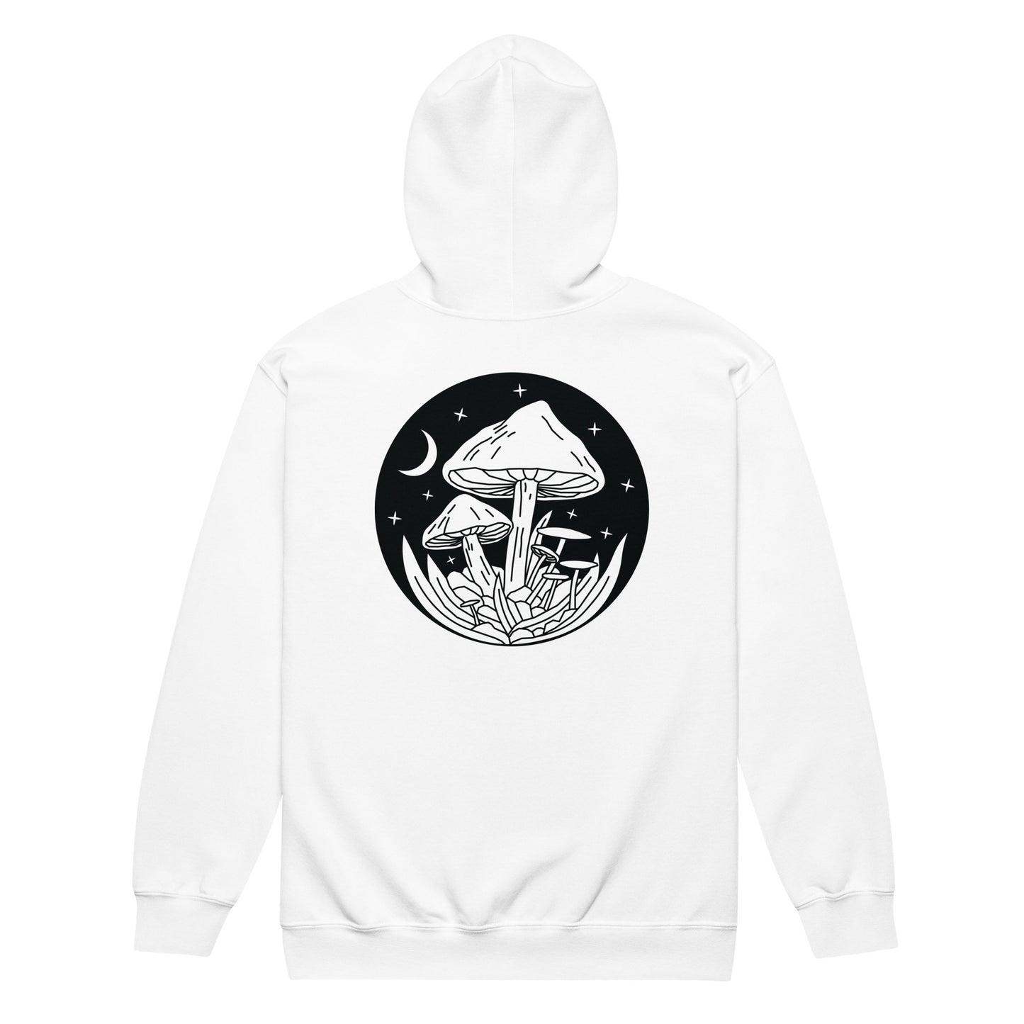 Horny Hermit Mushrooms Unisex Zip Up Hoodie