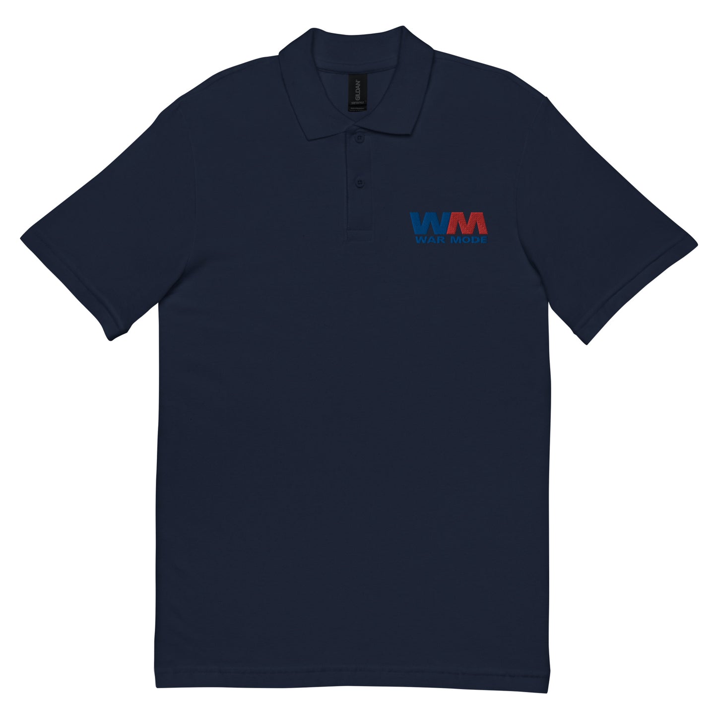 War Management Embroidered Unisex Pique Polo