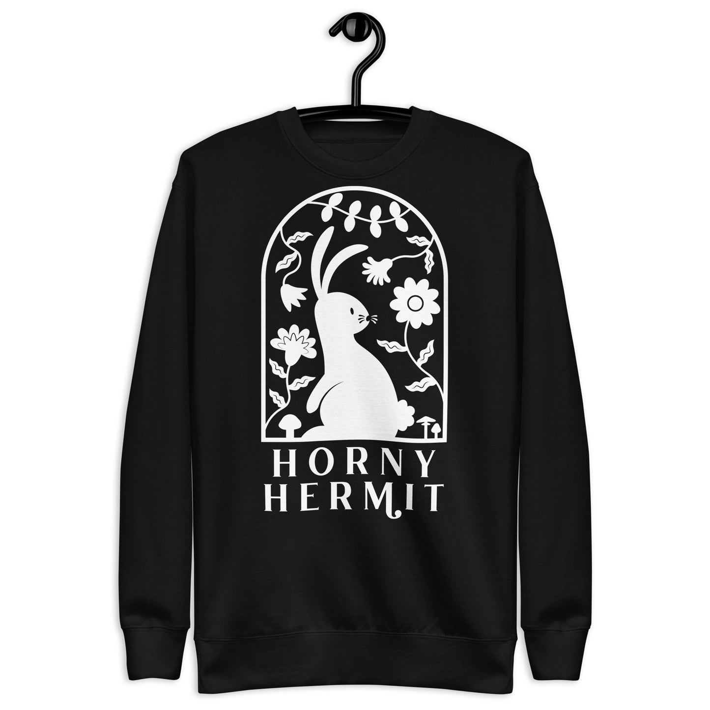 Horny Hermit Stacked Unisex Crew Sweatshirt