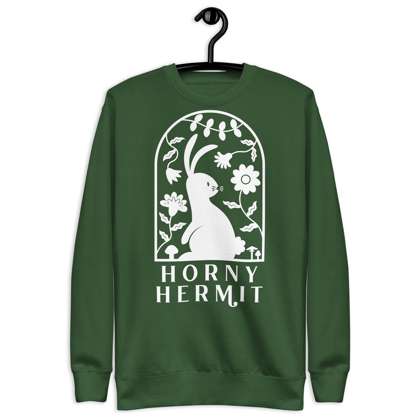 Horny Hermit Stacked Unisex Crew Sweatshirt