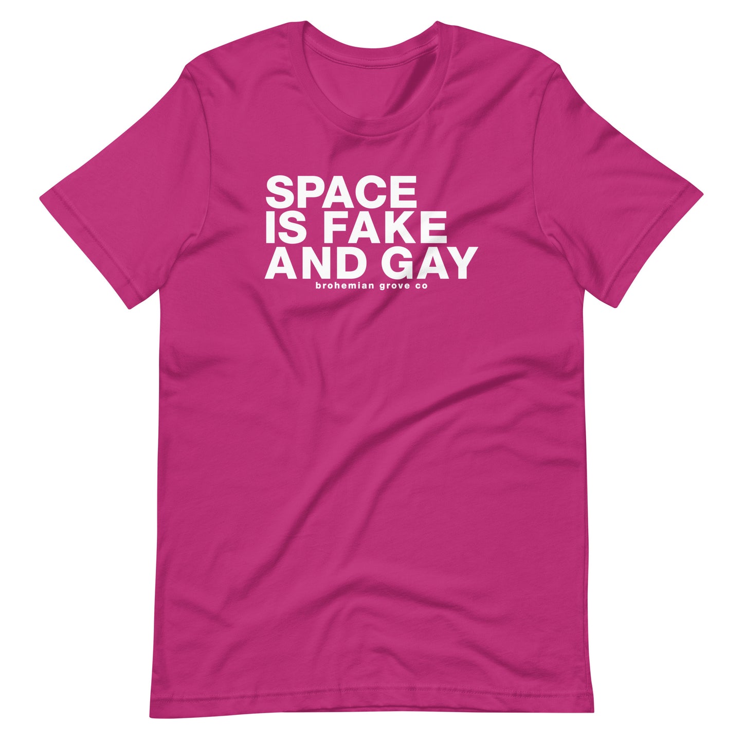 Space is Fake and Gay Unisex T-Shirt