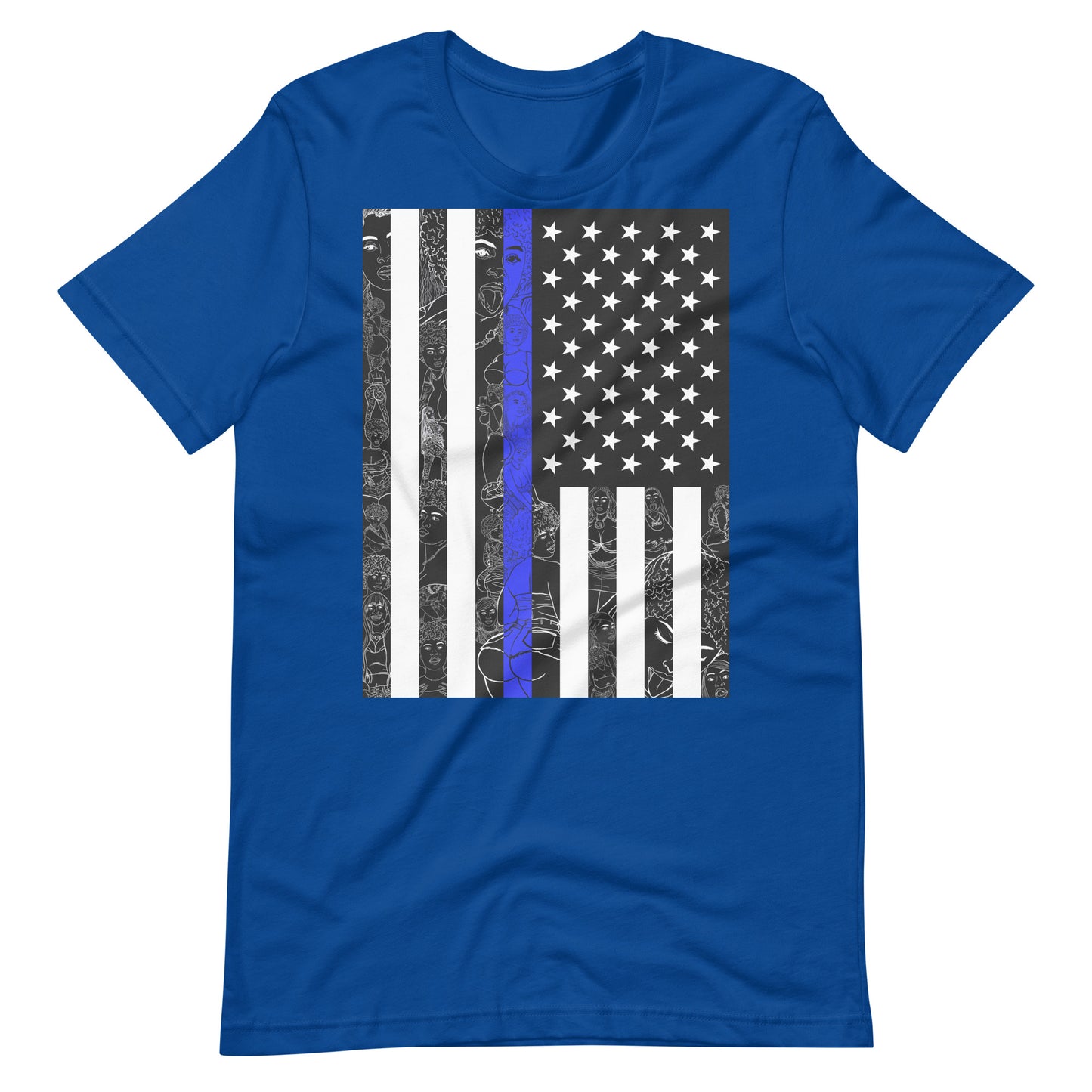 Thicc Blue Line Unisex T-Shirt