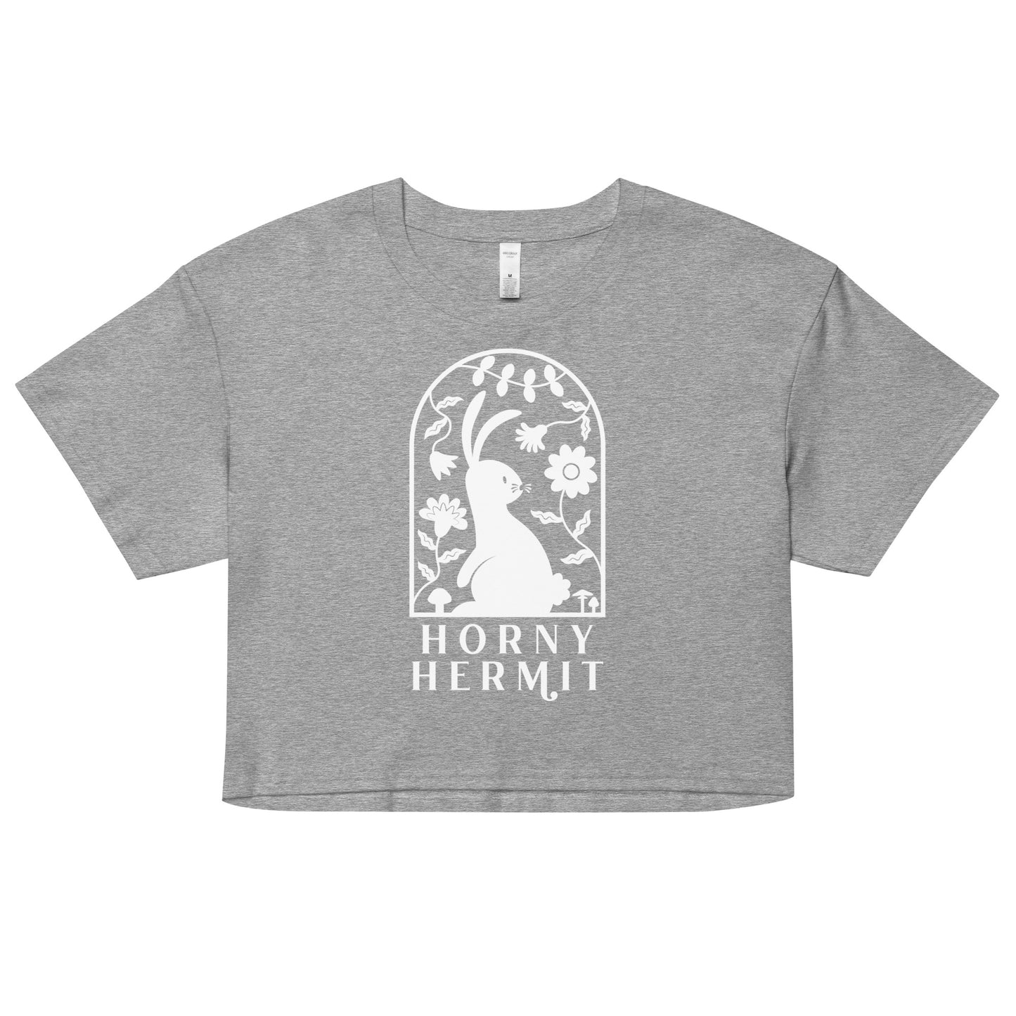 Horny Hermit Stacked Women’s Crop Top