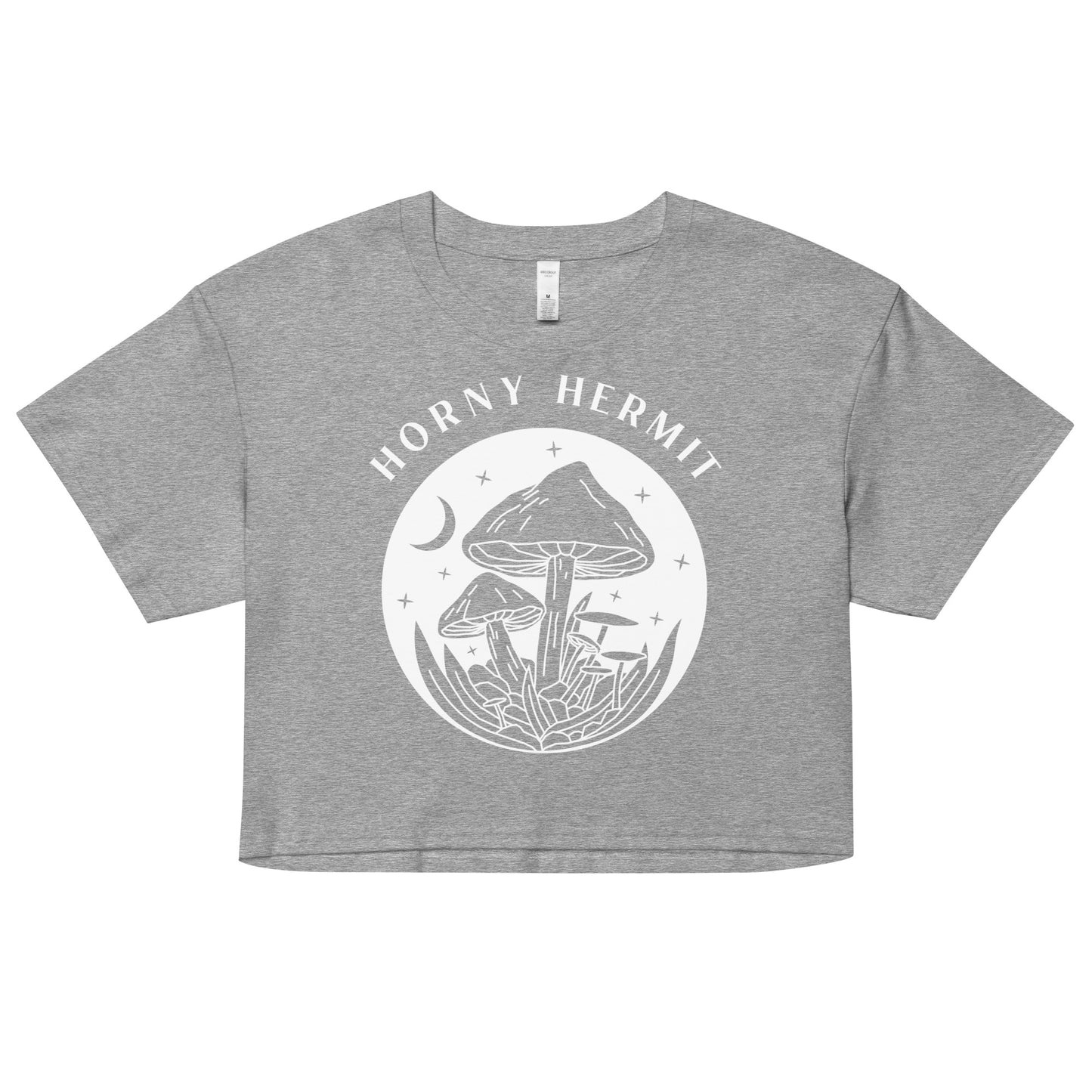 Horny Hermit Mushrooms Women’s Crop Top