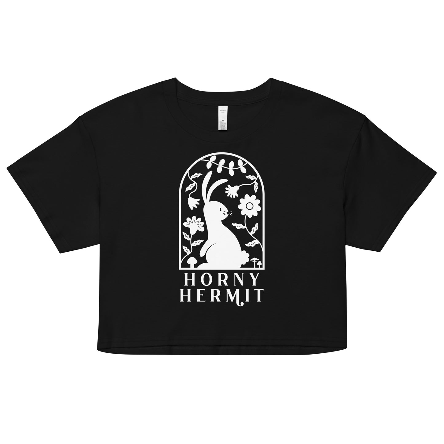 Horny Hermit Stacked Women’s Crop Top