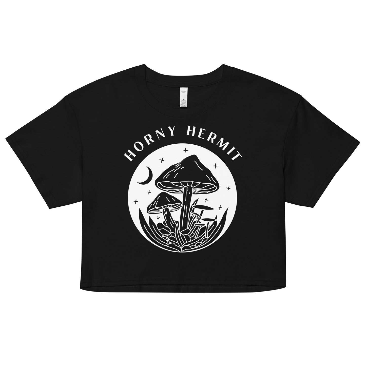 Horny Hermit Mushrooms Women’s Crop Top