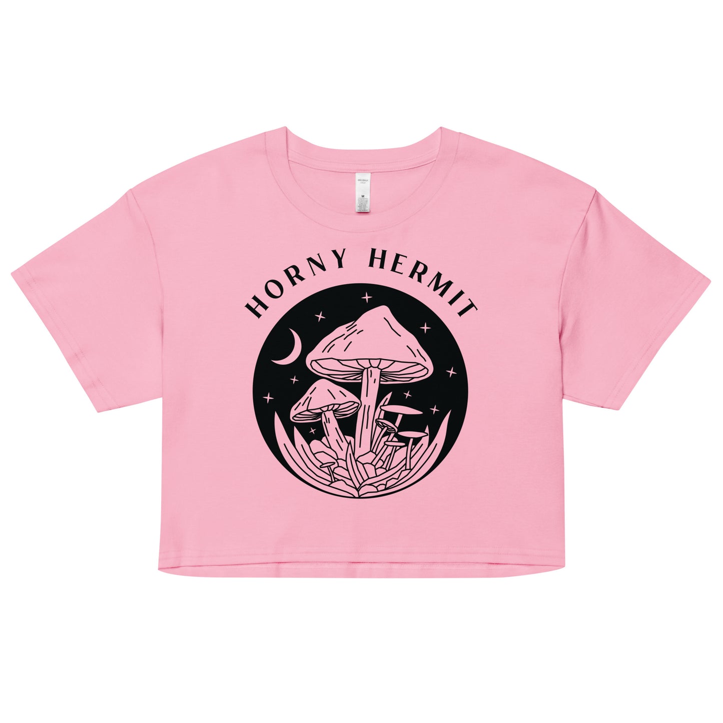 Horny Hermit Mushrooms Women’s Crop Top